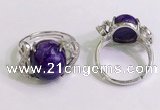 NGR3039 925 sterling silver with 12*14mm oval charoite rings