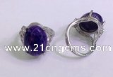 NGR3042 925 sterling silver with 12*16mm oval charoite rings