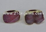 NGR305 25*40mm - 30*35mm freeform druzy agate gemstone rings