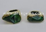 NGR307 25*40mm - 30*35mm freeform druzy agate gemstone rings