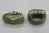 NGR34 16*35*40mm faceted freeform agate gemstone rings