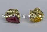 NGR375 15*20mm - 20*25mm freeform druzy agate rings wholesale