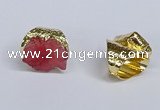 NGR386 18*25mm - 22*28mm freeform druzy agate gemstone rings