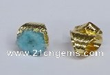 NGR387 18*25mm - 22*28mm freeform druzy agate gemstone rings