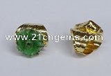 NGR388 18*25mm - 22*28mm freeform druzy agate gemstone rings