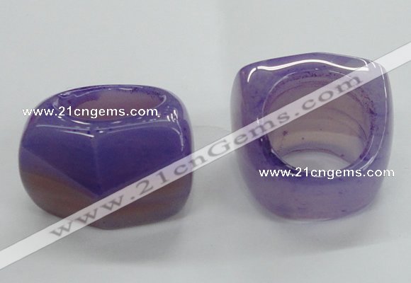 NGR41 20*30*35mm faceted freeform agate gemstone rings