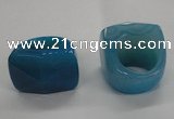 NGR43 20*30*35mm faceted freeform agate gemstone rings