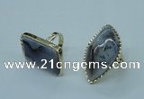 NGR70 18*25mm - 22*30mm freeform agate gemstone rings wholesale