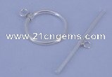 SSC02 5pcs 16mm donut 925 sterling silver toggle clasps