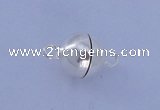 SSC102 5pcs 8mm round 925 sterling silver magnetic clasps