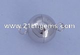 SSC104 2pcs 12mm round 925 sterling silver magnetic clasps