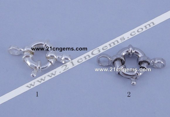 SSC201 5pcs 10mm 925 sterling silver spring rings clasps