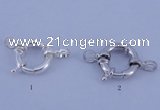 SSC202 5pcs 12mm 925 sterling silver spring rings clasps