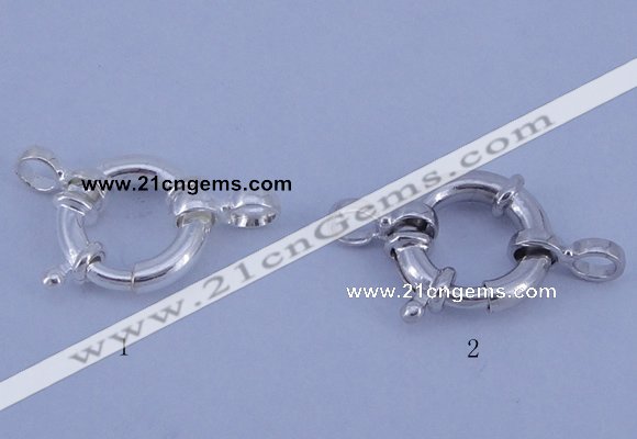 SSC202 5pcs 12mm 925 sterling silver spring rings clasps