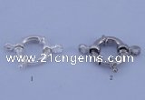 SSC203 5pcs 13.5mm 925 sterling silver spring rings clasps