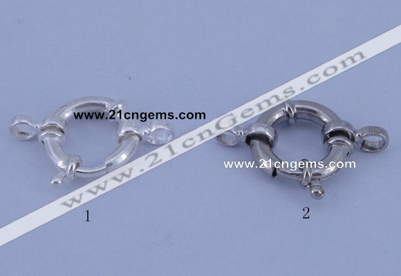 SSC203 5pcs 13.5mm 925 sterling silver spring rings clasps