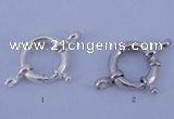 SSC205 5pcs 16mm 925 sterling silver spring rings clasps