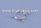 SSC207 5pcs 12.5mm 925 sterling silver spring rings clasps