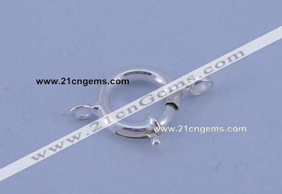 SSC207 5pcs 12.5mm 925 sterling silver spring rings clasps
