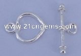 SSC27 5pcs 11*14mm heart 925 sterling silver toggle clasps