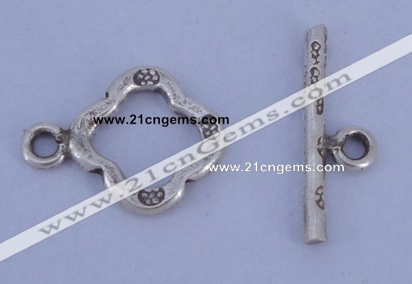 SSC32 5pcs 11*15mm diamond 925 sterling silver toggle clasps